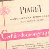 1974 Piaget Jade Dial Emperador Ref. 9131 - Unpolished - Complete Set - Rare Cartier-Signed Papers