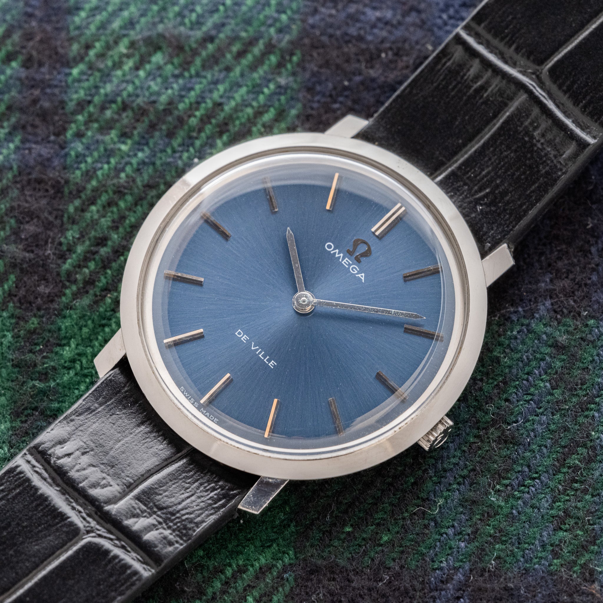 1969 Omega De Ville Blue Dial (Ref. 111.077) – Huntington Company