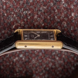 Cartier Must De Tank Black Tuxedo Dial