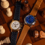Waldan International Astronic Chronograph Blue Lacquer Dial