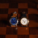 Waldan International Astronic Chronograph Blue Lacquer Dial