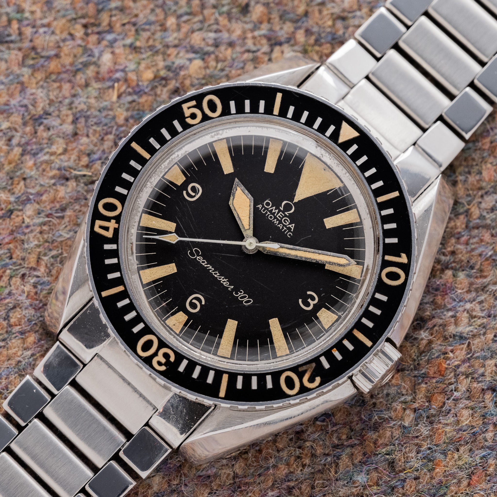 1968 Omega Seamaster 300 Big Triangle Sword Hands