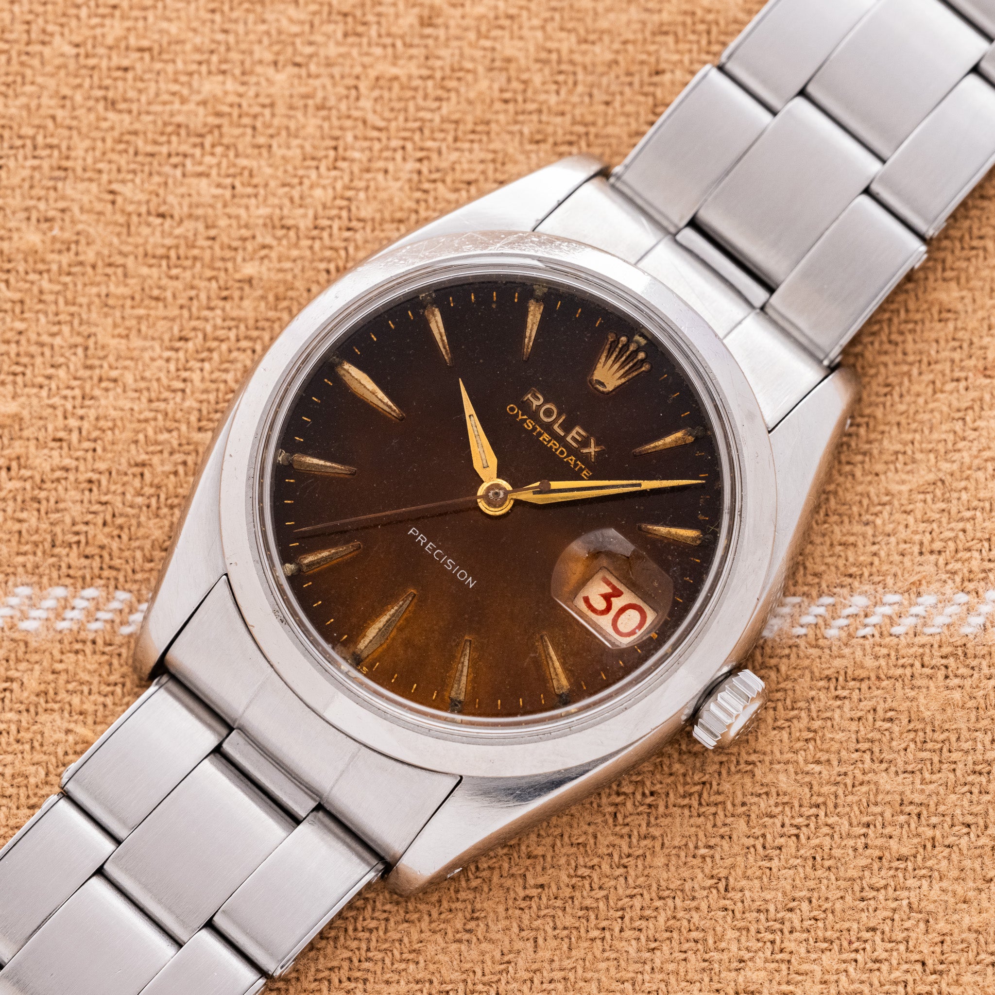 1962 Rolex Oyster Date Tropical Gilt Dial - Roulette Date (Ref