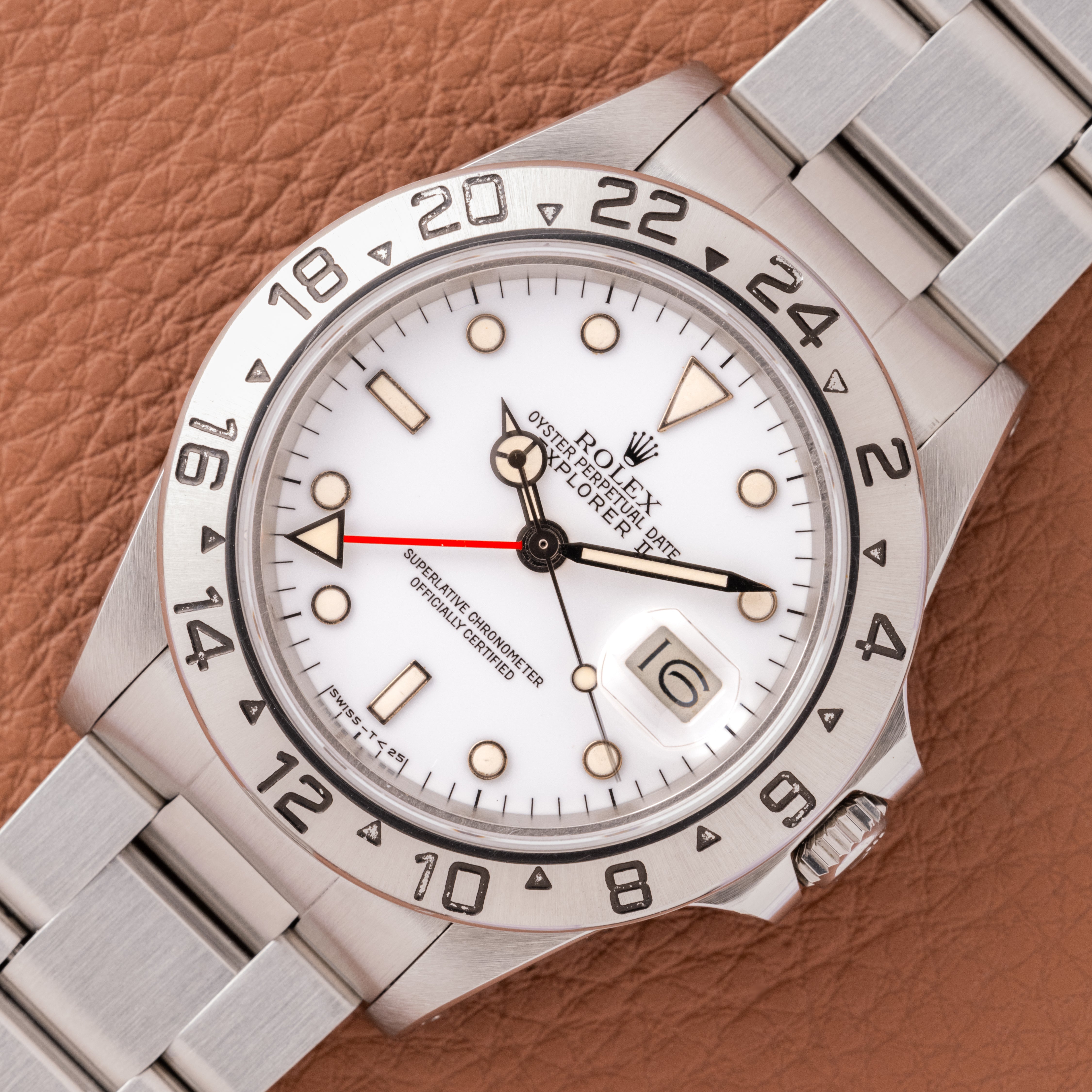 1985 Rolex Explorer II Cream Lume Silver Hands (Ref. 16550