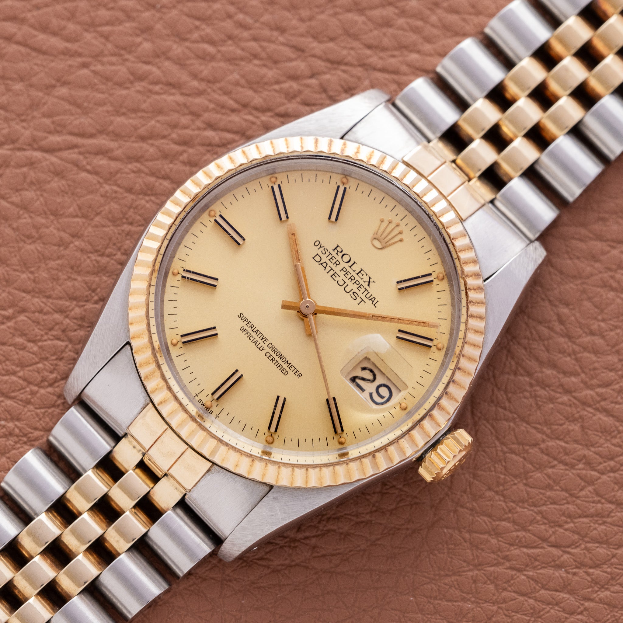 1981 Rolex Datejust Two Tone Pumpkin Lume - Box & Booklet (Ref