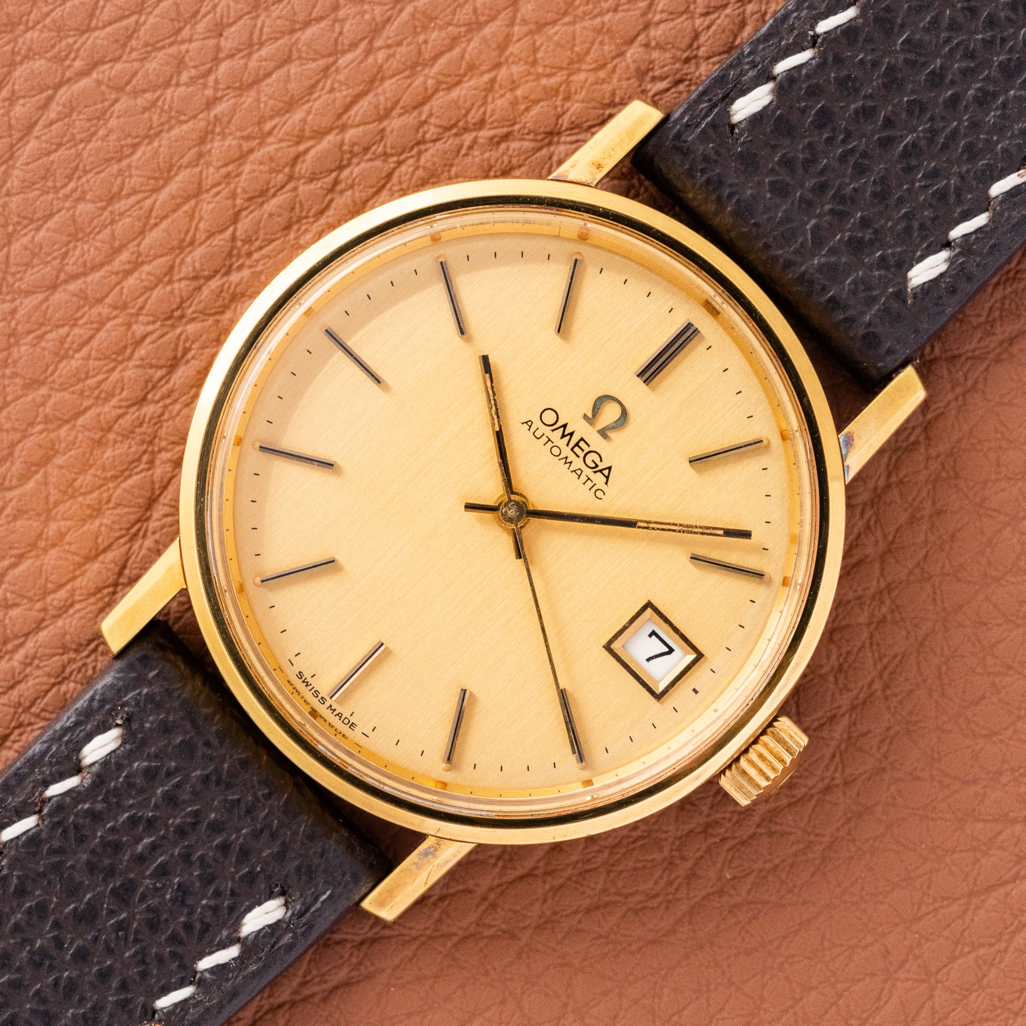 1974 Omega Gold Seamaster Date - Unsigned Dial (Ref. 166.0202