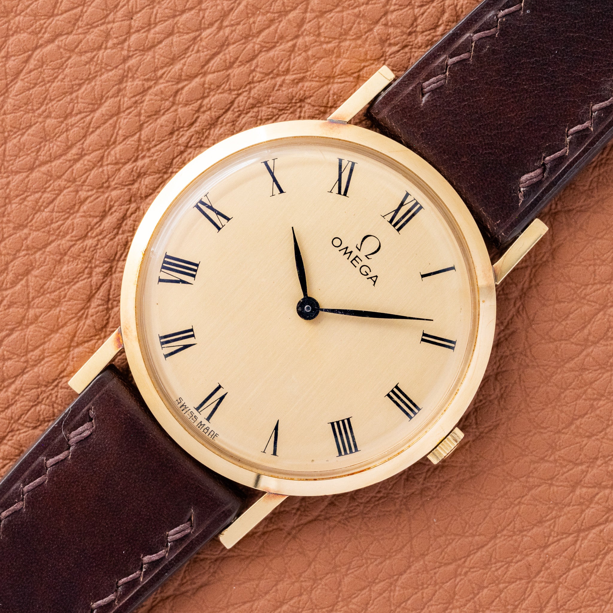 1972 Omega Ultra Slim Dress Watch - Solid Gold (Ref. D6672) Huntington Company 1972 Omega Ultra Slim Dress Watch - Solid Gold (Ref. D6672) Huntington Company