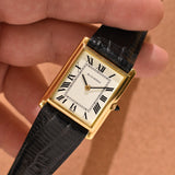 Bucherer Tank Jumbo 18k Solid Gold
