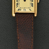 Cartier Tank 'Must De' Lemon Roman Complete Set - Rare Brazilian Hallmark