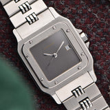 Cartier Santos Carree Grey Dial - Godron Bracelet •Pending•