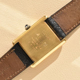 Cartier Tank Must De Cartier Black Dial With Original Strap and Buckle MINT