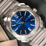 Bvlgari Octo Solotempo BG038S Blue Dial With Box and Papers