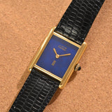 Cartier Tank Must De Cartier 'Lapis' Blue Dial MINT Condition