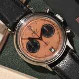 2022 Kurono Tokyo Chronograph 1 Mk. 2 Salmon DIal Brand New and Unworn
