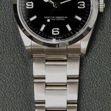 2007 Rolex Explorer 1 114270 Complete Set With Engraved Rehaut