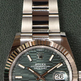 May 2023 Rolex Datejust 126334 Green Motif Brand New Complete Set