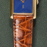 Cartier Tank Must De Cartier 'Lapis' Blue Dial