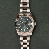 May 2023 Rolex Datejust 126334 Green Motif Brand New Complete Set