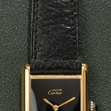 Cartier Tank Must De Cartier Black Dial With Original Strap and Buckle MINT