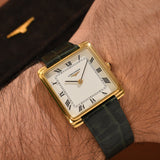 1969 Longines Tank Square Jumbo with Pouch