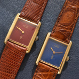 Cartier Tank Must De Cartier 'Lapis' Blue Dial