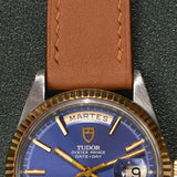 1979 Tudor Date-Day 70193 Prince Oysterdate Jumbo Blue Dial **Pending**