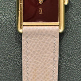 Cartier Tank Must De Cartier Burgundy Red Dial
