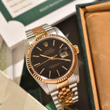 1989 Rolex Datejust 16233 Tapestry With Box, Papers, Service and Extra Dial