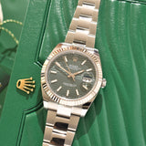 May 2023 Rolex Datejust 126334 Green Motif Brand New Complete Set