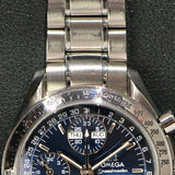 2001 Omega Speedmaster Triple Calendar 3523.80 Complete Set With Service Papers