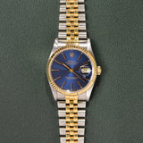 1989 Rolex Datejust 16233 Blue Dial