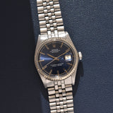 1972 Rolex Datejust 1601 Blue Sigma Dial