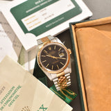 1989 Rolex Datejust 16233 Tapestry With Box, Papers, Service and Extra Dial