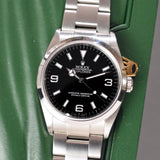 2007 Rolex Explorer 1 114270 Complete Set With Engraved Rehaut