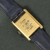 Cartier Tank Must De Cartier 'Lapis' Blue Dial MINT Condition