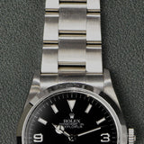 2007 Rolex Explorer 1 114270 Complete Set With Engraved Rehaut