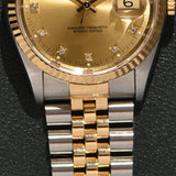 1991 Rolex Datejust 16233G Factory Diamond Dial Complete Set