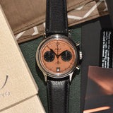 2022 Kurono Tokyo Chronograph 1 Mk. 2 Salmon DIal Brand New and Unworn