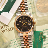1989 Rolex Datejust 16233 Tapestry With Box, Papers, Service and Extra Dial