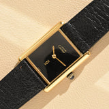 Cartier Tank Must De Cartier Black Dial With Original Strap and Buckle MINT