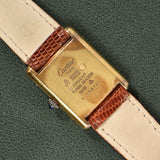 Cartier Tank Must De Cartier Burgundy Red Dial **Pending Sale**