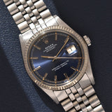 1972 Rolex Datejust 1601 Blue Sigma Dial