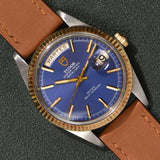 1979 Tudor Date-Day 70193 Prince Oysterdate Jumbo Blue Dial **Pending**