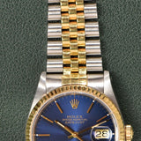 1989 Rolex Datejust 16233 Blue Dial