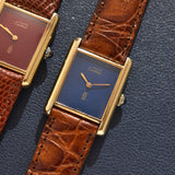 Cartier Tank Must De Cartier 'Lapis' Blue Dial