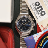 2001 Omega Speedmaster Triple Calendar 3523.80 Complete Set With Service Papers