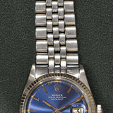 1972 Rolex Datejust 1601 Blue Sigma Dial