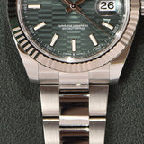 May 2023 Rolex Datejust 126334 Green Motif Brand New Complete Set