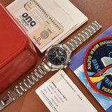 2001 Omega Speedmaster Triple Calendar 3523.80 Complete Set With Service Papers
