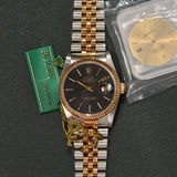 1989 Rolex Datejust 16233 Tapestry With Box, Papers, Service and Extra Dial